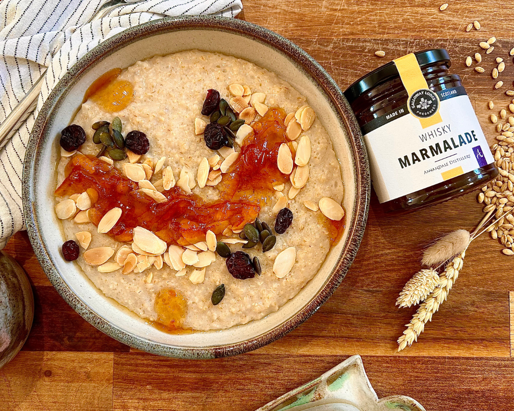 Porridge with Galloway Lodge Preserves Whisky Marmalade
