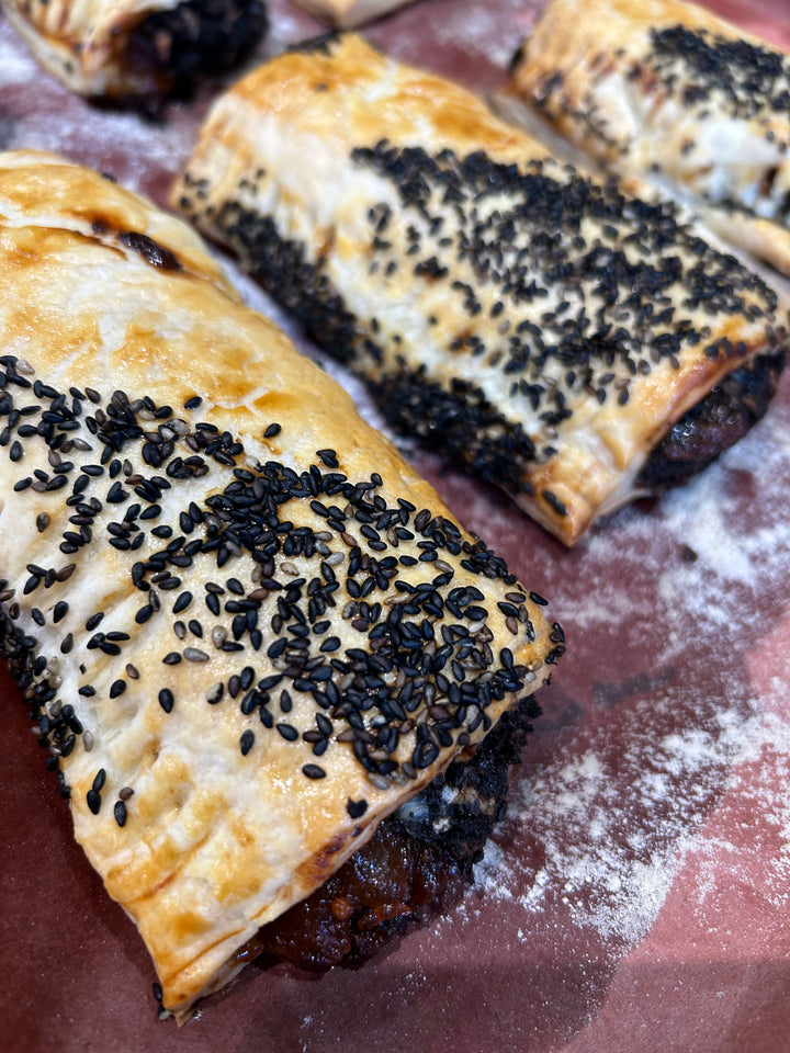 Black Pudding, Sage and Bramley Apple Chutney rolls